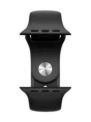 Rockrose Rough Jade Silicone Strap Black (Apple Watch 42/44/45mm)