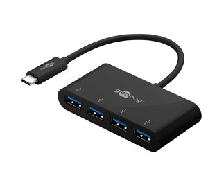 GOOBAY USB hub 61073, 4x USB 3.0 θύρες, 5Gbps, μαύρο