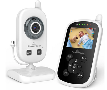 POWERTECH baby intercom PT-1186, camera & monitor 2.4", 480p, PTZ