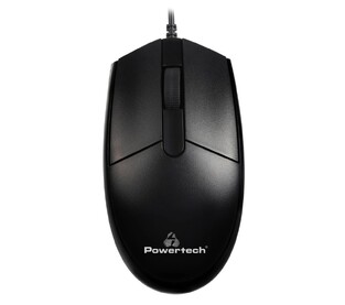 POWERTECH Wired Mouse PT-964, Optical, 1000DPI, Black