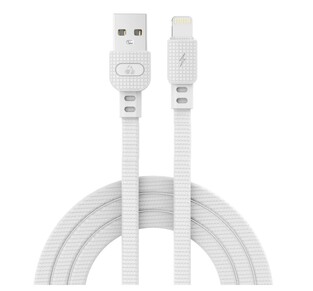 POWERTECH cable USB to Lightning armor PTR-0100, 15W 3A, 1m, white