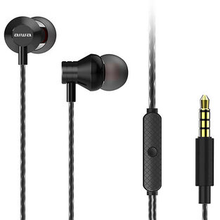 AIWA STEREO 3,5MM IN-EAR WITH REMOTE AND MIC BLACK  ESTM-50BK