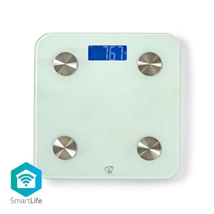 Nedis Smart Scale with Lipometer in White (WIFIHS10WT) (NEDWIFIHS10WT)