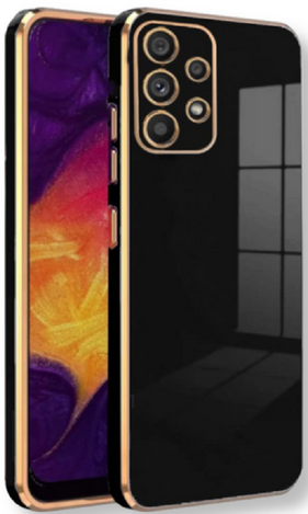 Bodycell Gold Plated - Silicone Case Samsung Galaxy A32 5G - Black