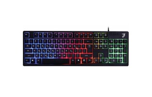 ROAR gaming keyboard RR-0005, wired, silent keys, RGB, black