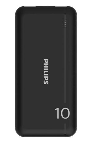 PHILIPS power bank DLP1810NB-62, 10000mAh, 2x USB, 2.1A, μαύρο