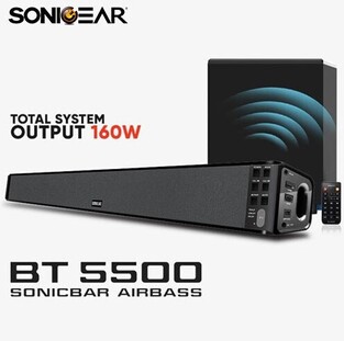 SONIC GEAR AIRBASS SOUND BAR AND SUBWOOFER