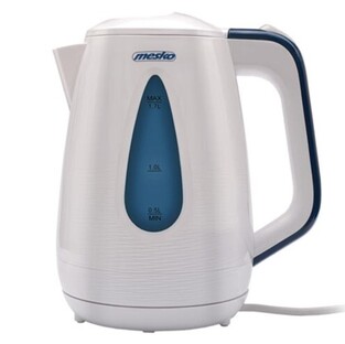 MESKO PLASTIC KETTLE 1,7L WHITE MS1261