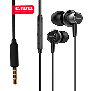 AIWA HI-RES 3,5MM IN-EARPHONE BLACK DIAMOND  ESTM-500BK