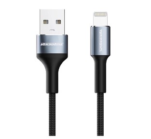 ROCKROSE USB to Lightning cable Aspire AL, 2.4A, 1m, black