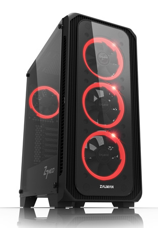 ZALMAN PC case Z7 Neo, 420x213x460mm, 4x fan, διάφανο εμπρός-πλαϊνό