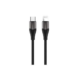 ROCKROSE cable Type-C to Lightning Knight CL, 18W, MFi, 1m, black-grey