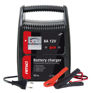 AMIO battery charger 12V/8A 02086, with analog display and fuse