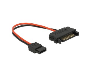 DELOCK cable SATA 15pin to SATA 6pin 84873, 10cm