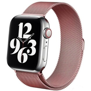 Crong Milano Steel - Premium Metal Strap Apple Watch SE/8/7/6/5/4 (41/40mm) - Rose Gold