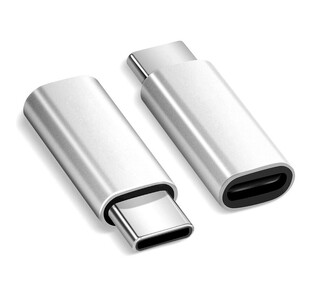 POWERTECH αντάπτορας USB-C αρσενικό σε Micro USB θηλυκό PTH-064, ασημί