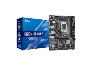 ASROCK motherboard H610M-HDV-M.2, 2x DDR4, s1700, USB 3.2 Gen1, mATX