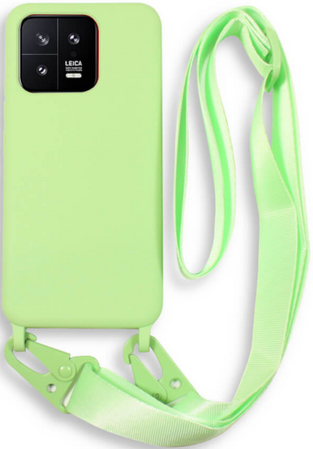 Bodycell Silicone Case with Neck Strap - Xiaomi 13 Pro - Green