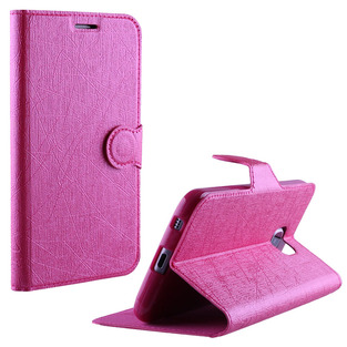 ΘΗΚΗ SAMSUNG A3 A300 LINE LEATHER-TPU BOOK STAND PINK