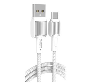 POWERTECH cable USB to USB-C eco PTR-0111, 12W 2.4A, 1m, white