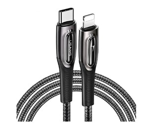 USAMS Cable USB Type-C to Lightning SJ496USB01, 20W, 1.2m, black