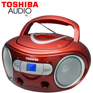 TOSHIBA AUDIO PORTABLE CD BOOMBOX RED  TY-CRS9-RED