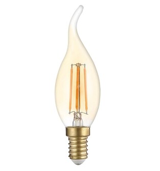 OPTONICA LED λάμπα Candle T35 Filament 1491, 4W, 2500K, E14, 400lm