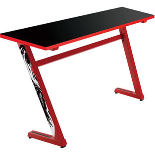 WHITE SHARK GAMING Z-SHAPED DESK FRAME WITH DESKTOP BOARD BLACK RED GD-ZZ-RED