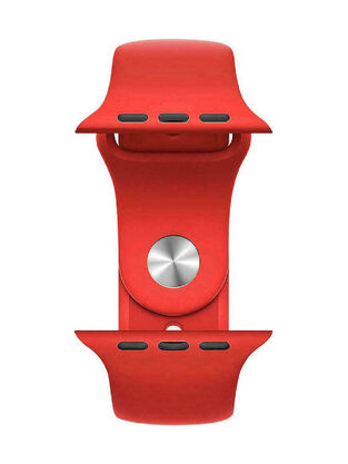 Rockrose Rough Jade Silicone Strap Red (Apple Watch 42/44/45mm)