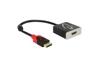 DELOCK adapter DisplayPort 1.2 to HDMI 62734, 4K, 20cm, black