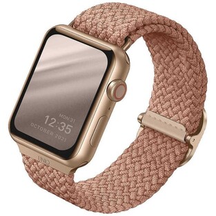 Uniq Aspen Braided Band - Premium Braided Strap Apple Watch SE/8/7/6/5/4 (41/40mm) - Pink