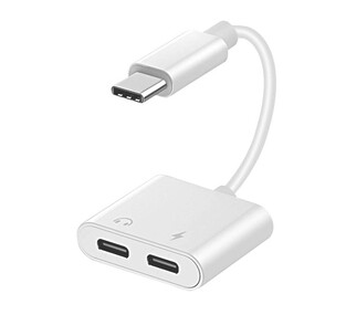 POWERTECH αντάπτορας USB Type-C σε 2x USB Type-C CAB-UC054, 0.11m, λευκό