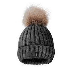 SBS WINTER FUR HAT WITH BLUETOOTH black