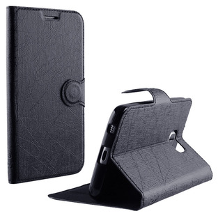 ΘΗΚΗ SAMSUNG A3 A300 LINE LEATHER-TPU BOOK STAND BLACK