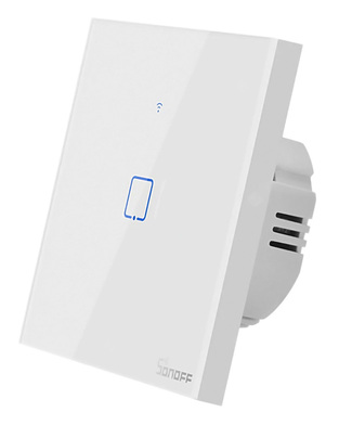 SONOFF smart switch TX-T2EU1C, touch, Wi-Fi, single, white