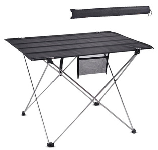 Folding table with carrying bag OUD-0003, 56 x 42 x 37cm, black