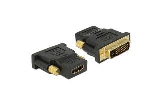 DELOCK adapter DVI 24+1 to HDMI 65466, 4K, gold-plated, black