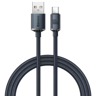 Baseus Crystal Shine Series Cable USB to Type-C 100W 1.2m Black