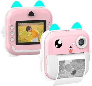 LAMTECH BLUETOOTH KID INSTANT CAMERA WHITE/PINK LAM114291