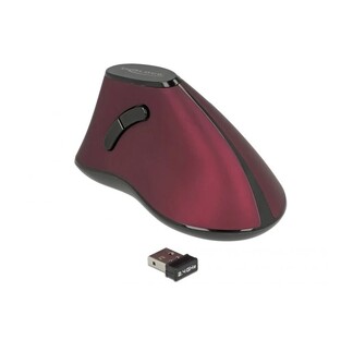 DELOCK ergonomic vertical mouse 12528, Optical, wireless, 5 buttons