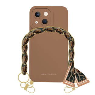 SBS FOULARD CASE IPHONE 13 brown backcover