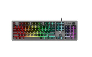 ROAR gaming keyboard RR-0007, wired, RGB, silver