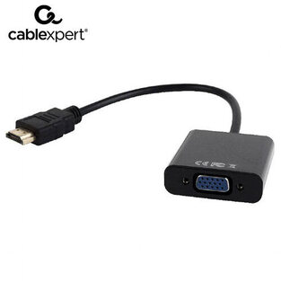 CABLEXPERT HDMI TO VGA AND AUDIO ADAPTER CABLE SINGLE PORTBLACK