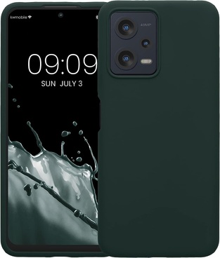 KWmobile Soft Flexible Rubber Cover - Silicone Case Xiaomi Redmi Note 12 5G / Poco X5 - Moss Green