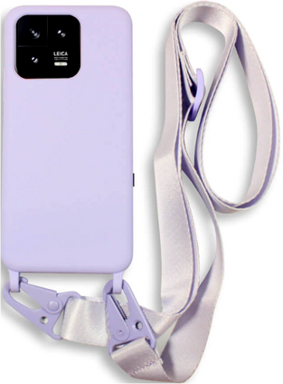 Bodycell Silicone Case with Neck Strap - Xiaomi 13 - Violet