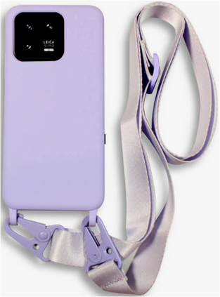 Bodycell Silicone Case with Neck Strap - Xiaomi 13 Pro - Violet