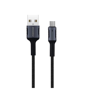 ROCKROSE USB to Micro USB cable Armor AM, 2.4A 12W, 1m, black-blue