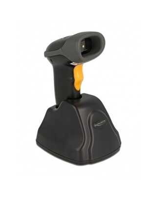 DELOCK barcode scanner 90518, 1D & 2D, ασύρματο, μαύρο