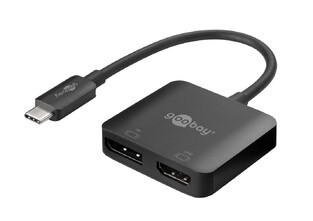 GOOBAY αντάπτορας USB-C σε DisplayPort & HDMI 60172, 4K, μαύρος