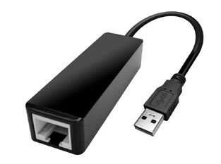 POWERTECH Converter USB 3.0 σε Gigabit Ethernet CAB-U035, 0.2m, μαύρο